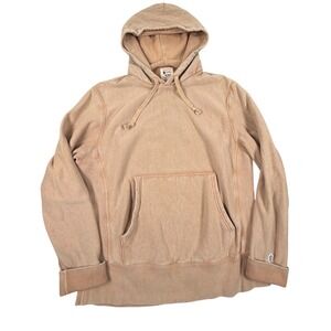 Champion X Todd Snyder Hoodie Mens Tan Pullover Regular Fit
